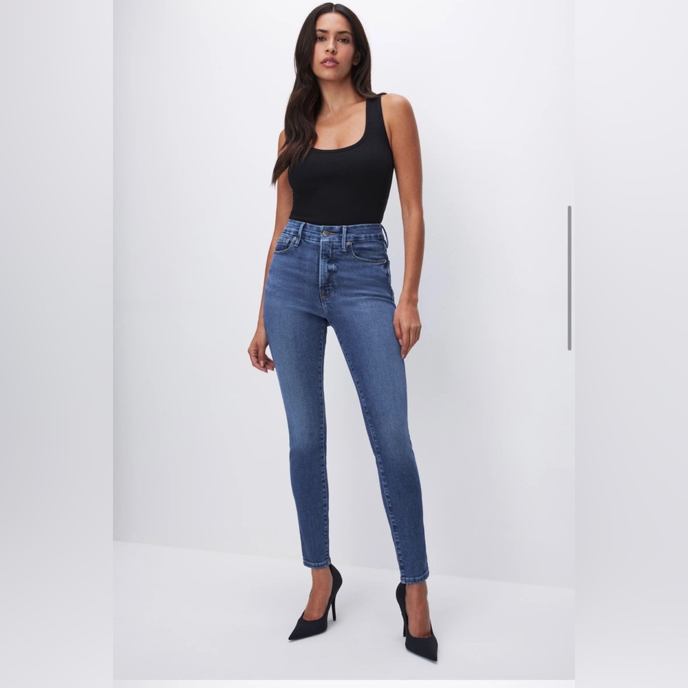 Good American GOOD WAIST SKINNY LIGHT COMPRESSION JEANS
